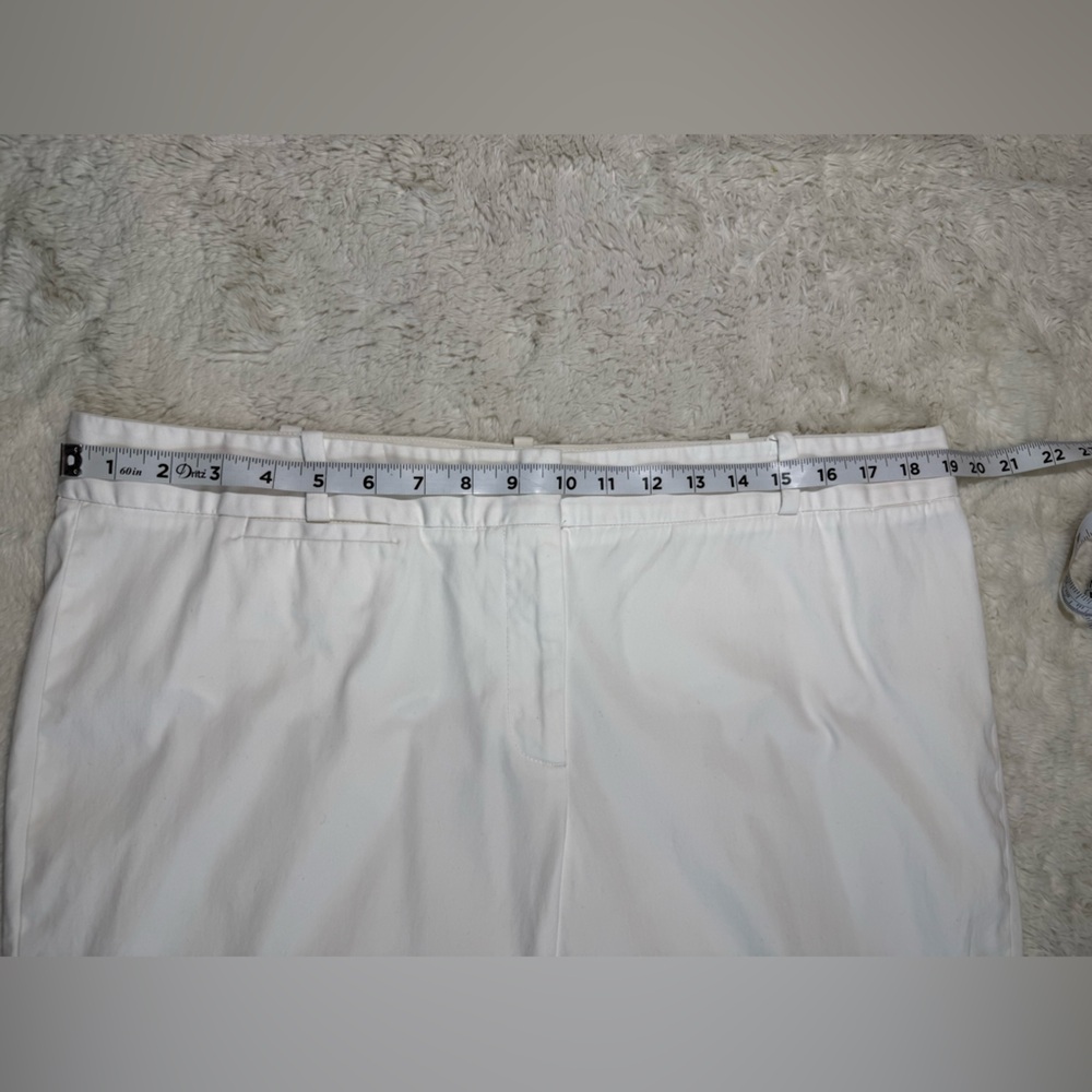Talbots Signature size 16 white ankle pants - Picture 4 of 7